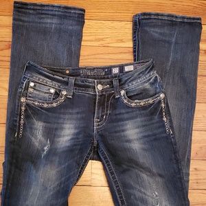 Miss Me Rhinestone Embellished Boot Cut